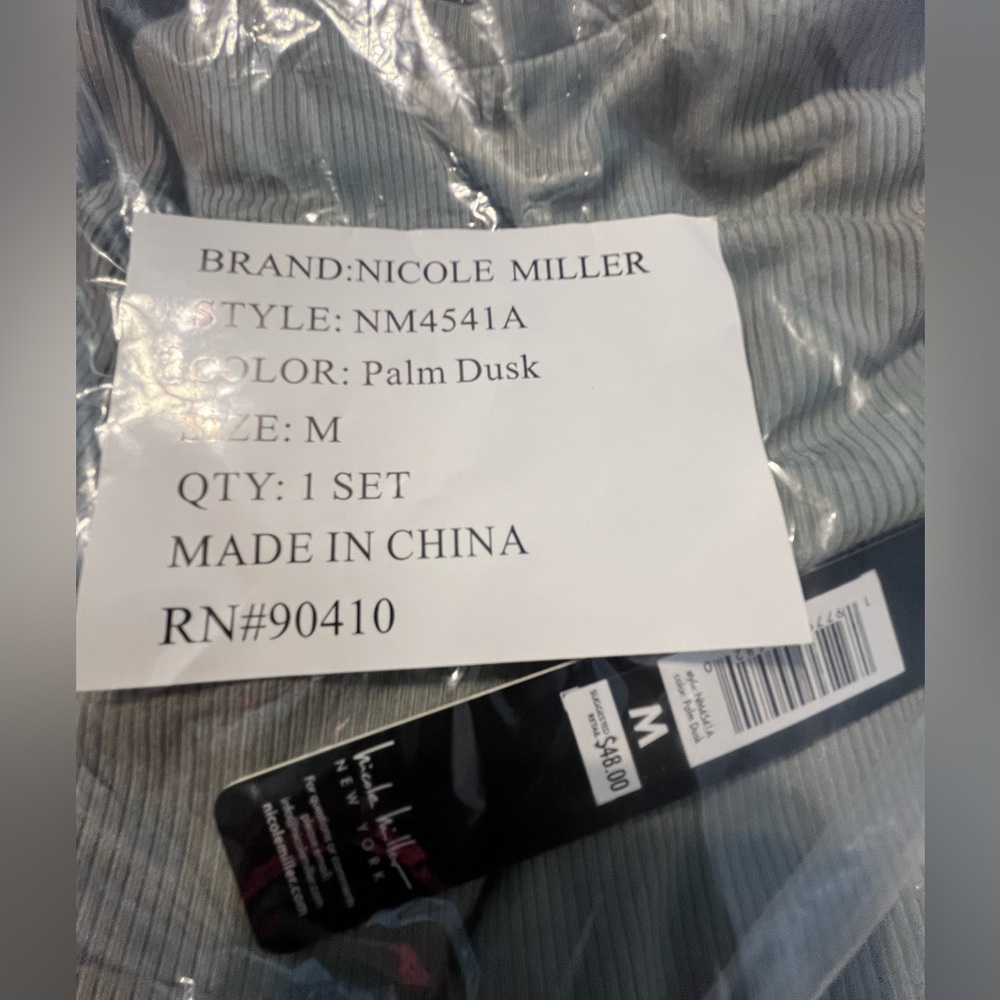 NWT NICOLE MILLER Green High Neck Tank and Pockets Pull on Pants Set Size - Picture 7 of 12